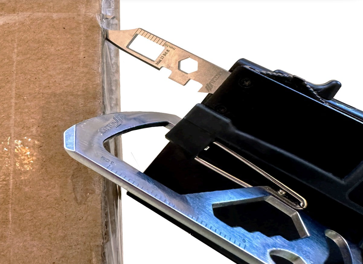 KaTTON Multi-tool Slim Wallet With removable multi-tool, air tag / smart tag holder & air pod holders Ka-TTON