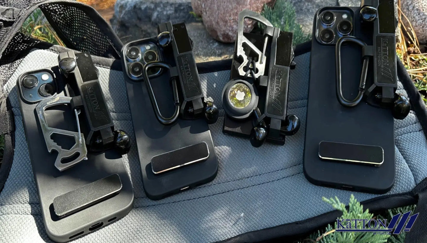 Multi-tool Slim Wallet With removable multi-tool, air tag / smart tag holder & air pod holders Ka-TTON